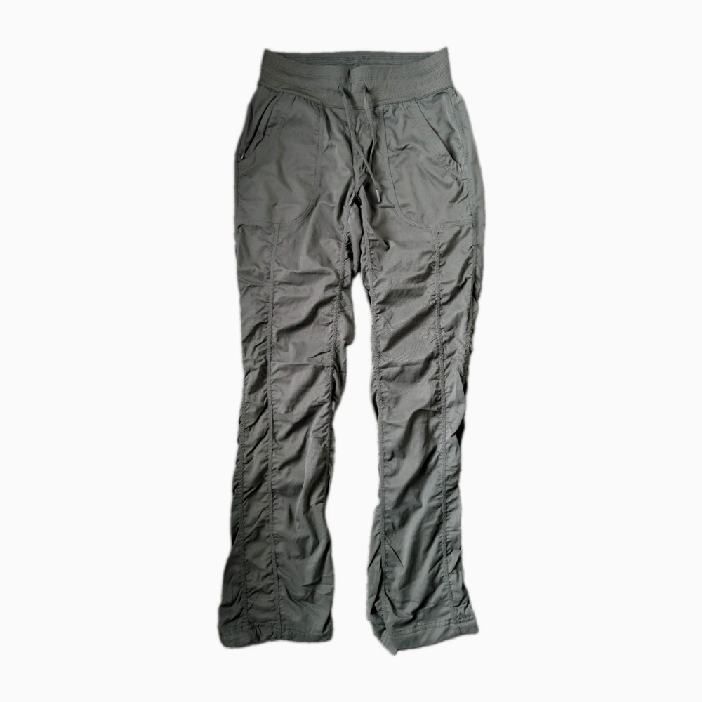 The North Face Aphrodite 2.0 Pants Olive Green Drawstring Hiking Jogger Women XS